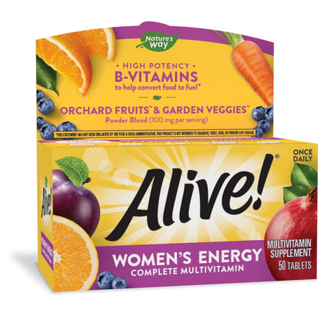 Alive! Women’S Energy Complete Multivitamin, High Potency B-Vitamins, 50 Tablets