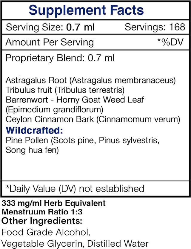 Secrets of the Tribe - Testosterone Secret, Male Hormone Support, Herbal Supplement Blend Drops Alcohol Liquid Extract (2X4 Fl Oz)