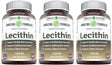 Amazing Formulas Lecithin Dietary Supplement * 1200 Mg High Potency Lecithin Softgels (Non-Gmo) * Promotes Brain & Cardiovascular Health * Aids in Cellular Activities * 240 Softgels (Pack of 3)