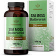 HERBAMAMA Sea Moss & Bladderwrack Capsules - Thyroid Support, Immune & Gut Health 250 Caps