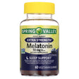 Spring Valley Non GMO Melatonin Dietary Supplement Gummies, Blueberry, 10 Mg, 60 Count