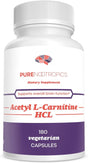 Acetyl L-Carnitine (ALCAR) 500 Mg Capsules | 180 Veg Cap Value Pack | Brain Health & Memory Support | in House & Rigorous 3Rd Party Testing for Higher Purity & Potency