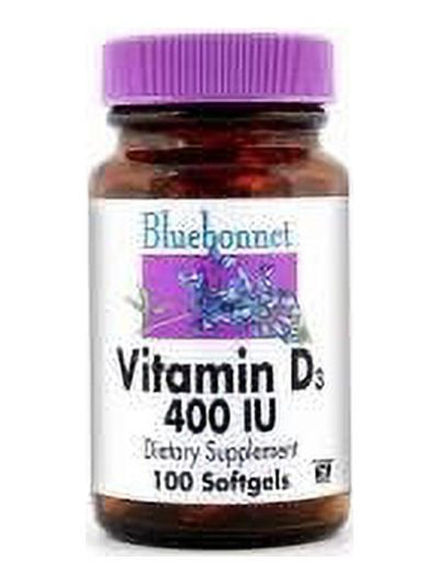 Bluebonnet Vitamin D3 400 Iu, 100 Ct