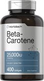 Beta Carotene 25000Iu | 7,500Mcg | 400 Softgels | by Horbaach