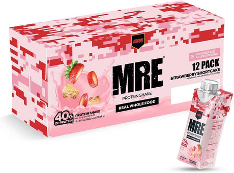 REDCON1 MRE Protein Shake RTD - Strawberry Shortcake - 12 Cartons