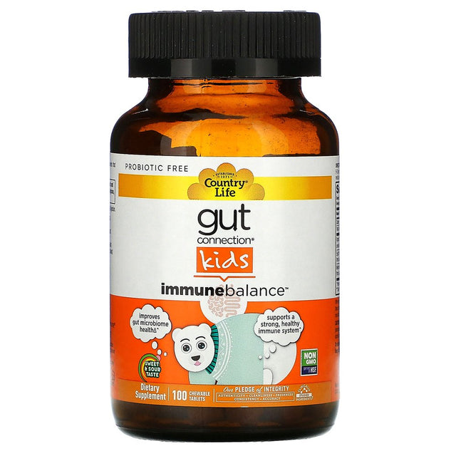 Country Life Gut Connection Kids Immunebalance 100 Tabs