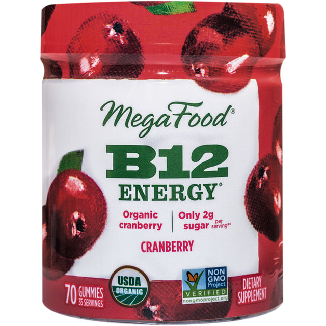 Megafood B12 Energy - Cranberry 70 Gummies