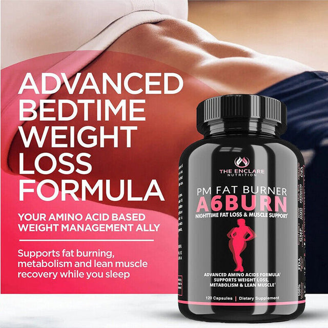 A6BURN Weight Loss Capsules Fat Burner Supplement DIET CAPSULES for Men Women - 120 Capsules