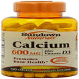 Sundown Naturals Calcium + Vitamin D3, Promotes Bone Health, 120 Ct, 3-Pack