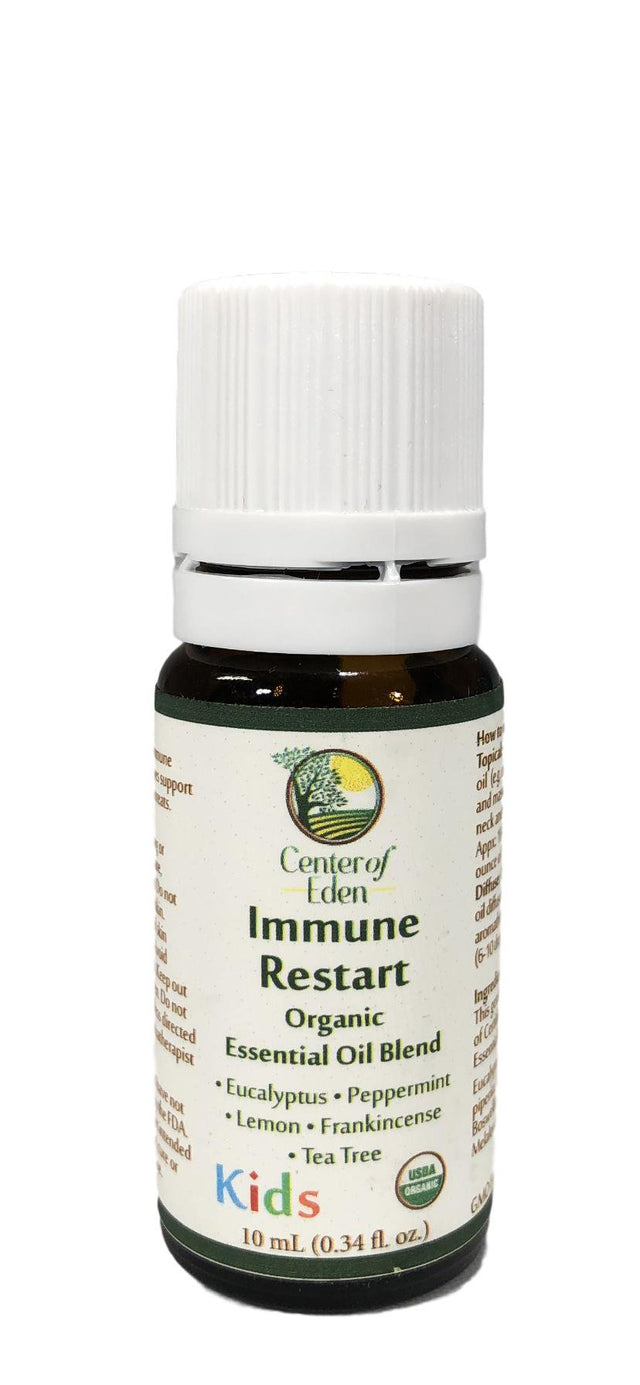 Center of Eden Immune Restart Kids, Organic Essential Oil Blend for Immune Support, 100% Pure, Therapeutic Grade