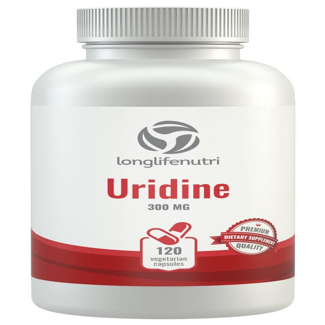 Longlifenutri Uridine Monophosphate, 300Mg, 120 Veg Capsules, Brain & Memory Support