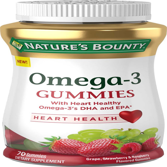 Nature'S Bounty Omega-3 Gummies, Mulit-Flavored, 70 Ct