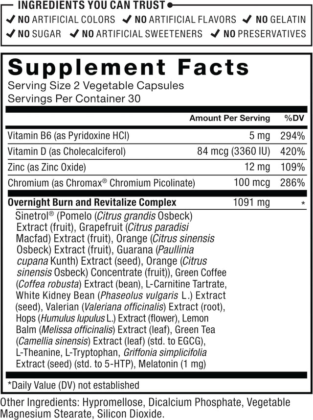 Force Factor Leanfire PM Weight Loss Pills for Women & Men, Fat Burner & Overnight Weight Loss Pills to Burn Fat, Boost Metabolism, Improve Sleep, Powerful Formula for Incredible Results, 60 Capsules