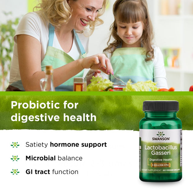 Swanson Probiotics Lactobacillus Gasseri 3 Billion Cfu Capsule 60Ct