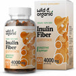 Wild & Organic Inulin Fiber Gummies - Natural Prebiotic Gummies for Digestive Health, 60 Chews