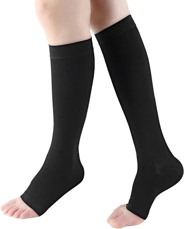 Toeless Compression Stockings, Compression Socks Absorb Sweat Soft Comfortable for Dating for Daily Use(M)