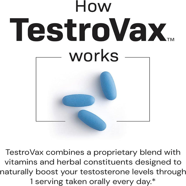 Novex Biotech Testrovax - Best Testosterone Booster for Men - Vitamins for Men - Boost Testosterone for Men - Test Booster - Increase Testosterone- 2700Mg, 1 Pack - 90 Count