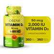 ORZAX Vitamin D3 2000 Iu Softgels, 360 Days Supply, 125 Mcg Vitamin D3, 360 Mini Softgels