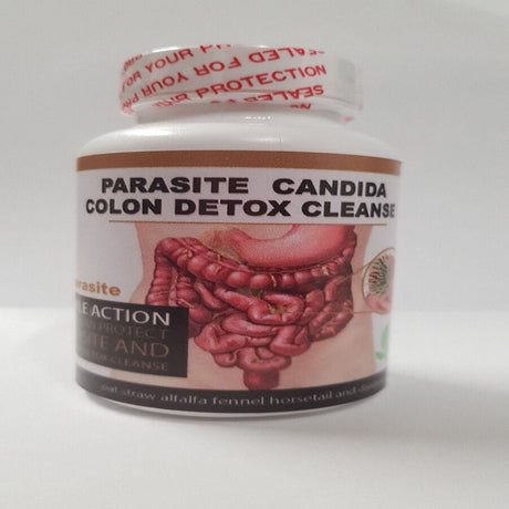 Parasite Cleanse DETOX Liver Colon Yeast Killer Pills All Natural Detox Candida 100 Capsule