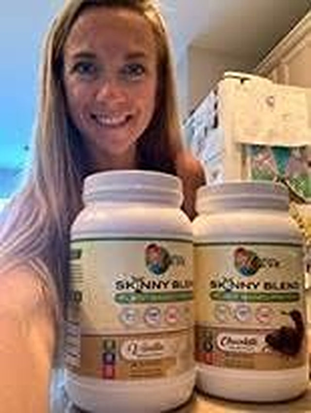 Skinny Blend | Delicious Plant Based Protein Shake | Vegan Powder | Low Carbs Keto Friendly | Non GMO | No Soy, Gluten, Dairy and Egg Free | Bcaas (Vanilla, 2 Pound)