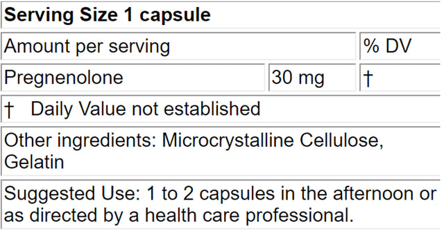 Lifelink'S Pregnenolone | 30 Mg X 150 Capsules | Hormone Support, Anti-Aging | Gluten Free & Non-Gmo | Made in the USA