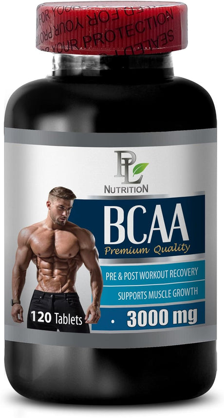 Muscle Growth Dietary Supplement Capsules - BCAA 3000 MG PRE & POST WORKOUT RECOVERY - PREMIUM QUALITY - Bcaas Amino Acids - Bcaa Pills - Bcaa Pills for Men - Bcaa Supplement - Bcaa - 1B 120 Tablets