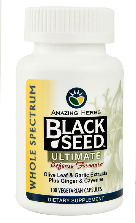 Amazing Herbs Black Seed Ultimate Defense Formula -- 100 Vegetarian Capsules