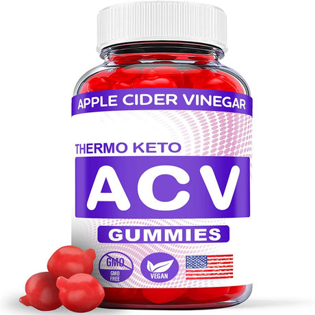 (1 Pack) Thermo Keto ACV Gummies - Supplement for Weight Loss - Energy & Focus Boosting Dietary Supplements for Weight Management & Metabolism - Fat Burn - 60 Gummies