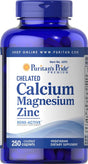 Puritan'S Pride Chelated Calcium Magnesium Zinc