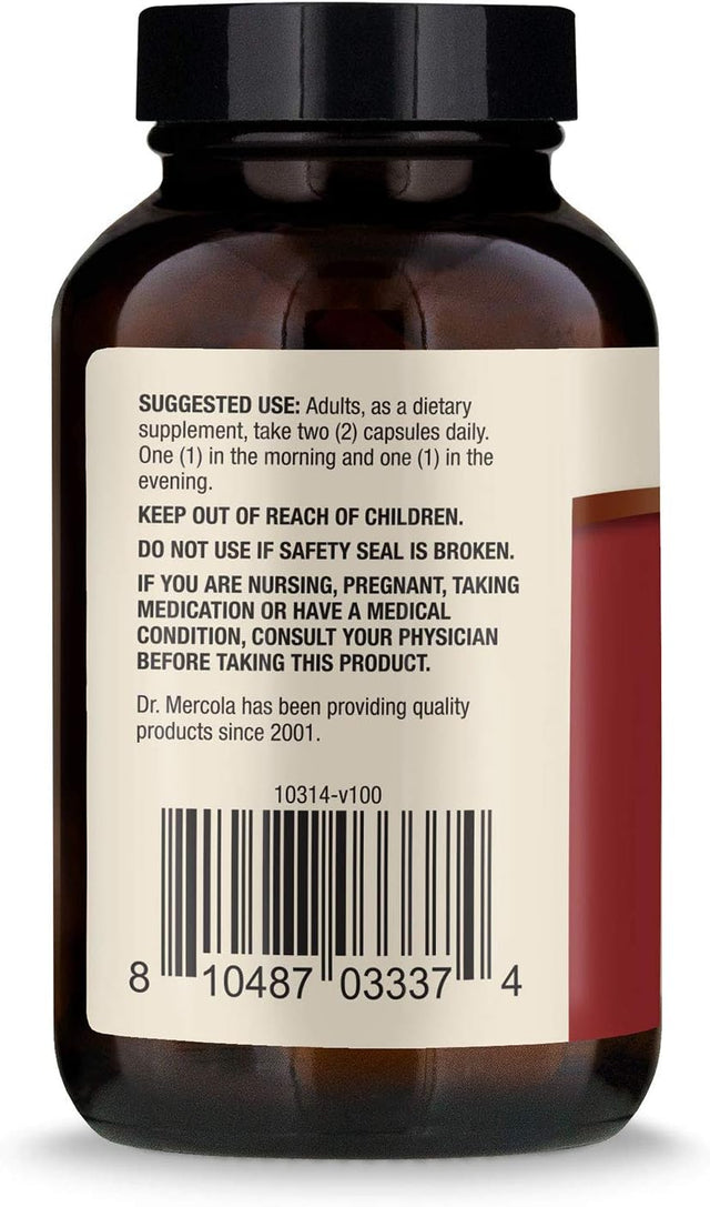 Dr. Mercola Carnitine Complex, 30 Servings (60 Capsules), Dietary Supplement, 1000 Mg per Serving, Supports Immune Health, Non-Gmo