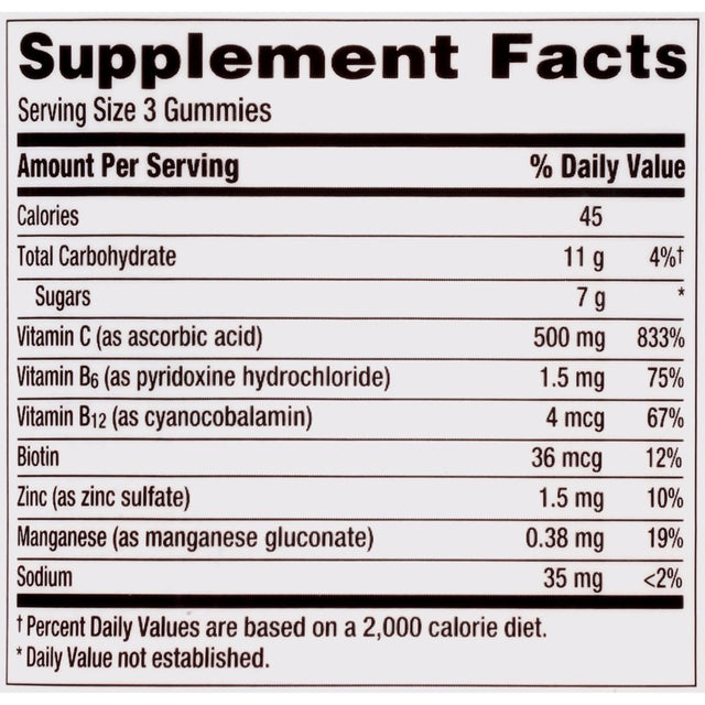 Emergen-C Immune+ Vitamin C Gummies, Orange, Tangerine, Raspberry, 500Mg, 45 Ct