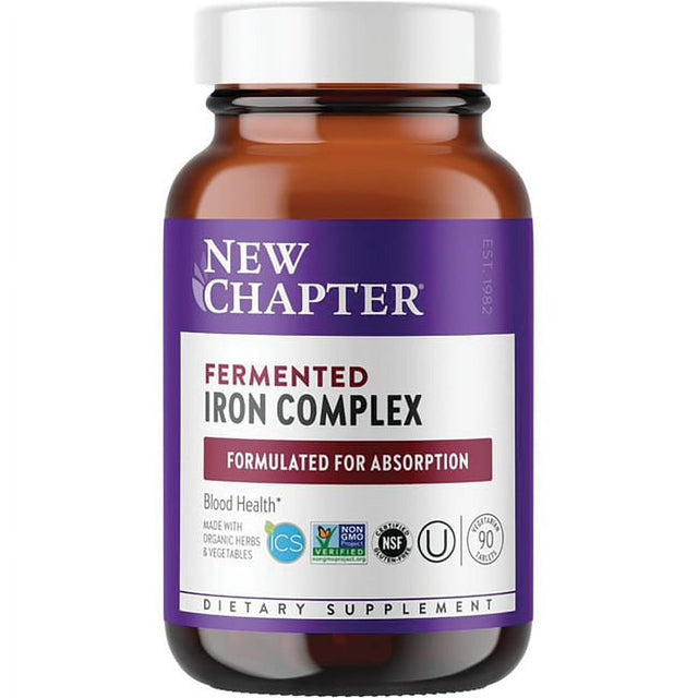 New Chapter Fermented Iron Complex 90 Veg Tabs