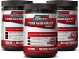 Post Workout Amino Acids - Pure GLUTAMINE Powder 5000MG - PRE & Post Workout - Glutamine Dietary Supplement - 3 Cans 900 Grams