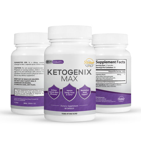 Ketogenix Max BHB Ketone 700Mg Weight Management Fat Burner Keto-60 Capsules