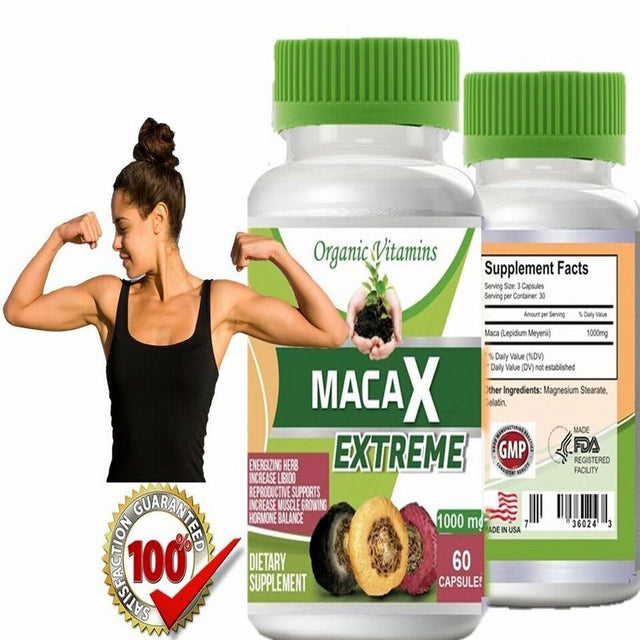 Macaxl Extreme BUTT BOOSTER Supplement 1000Mg 60 Capsules