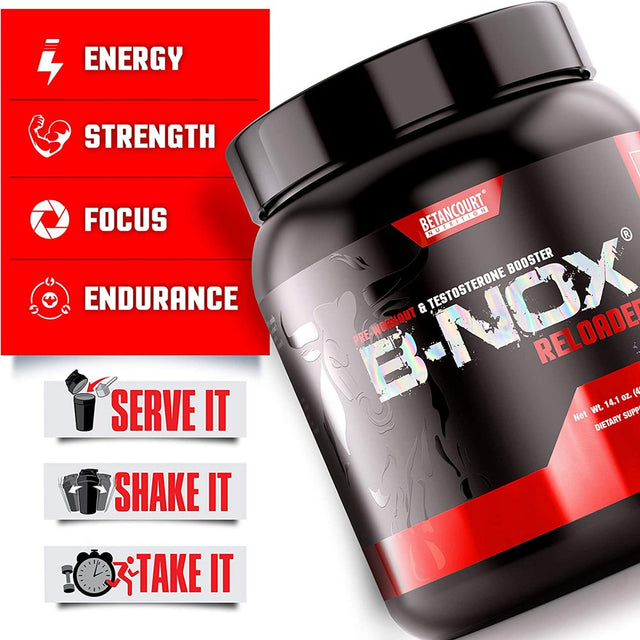 Bnox Reloaded Preworkout Testosterone Booster Bubble Guns (14.1 Oz. / 20 Servings)