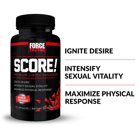 Force Factor SCORE! Libido Enhancer for Men with L-Citrulline, 76 Capsules