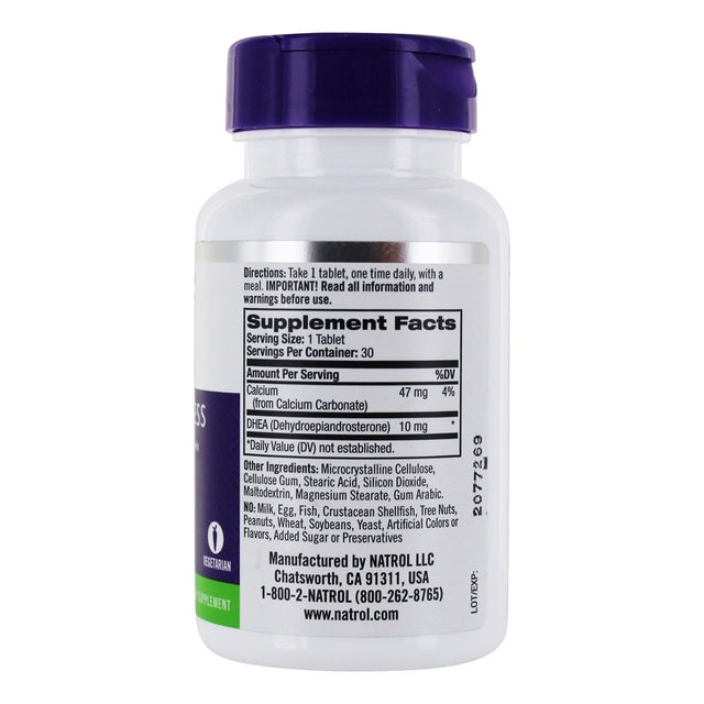 Natrol - DHEA for Balanced Hormone Levels 10 Mg. - 30 Tablets