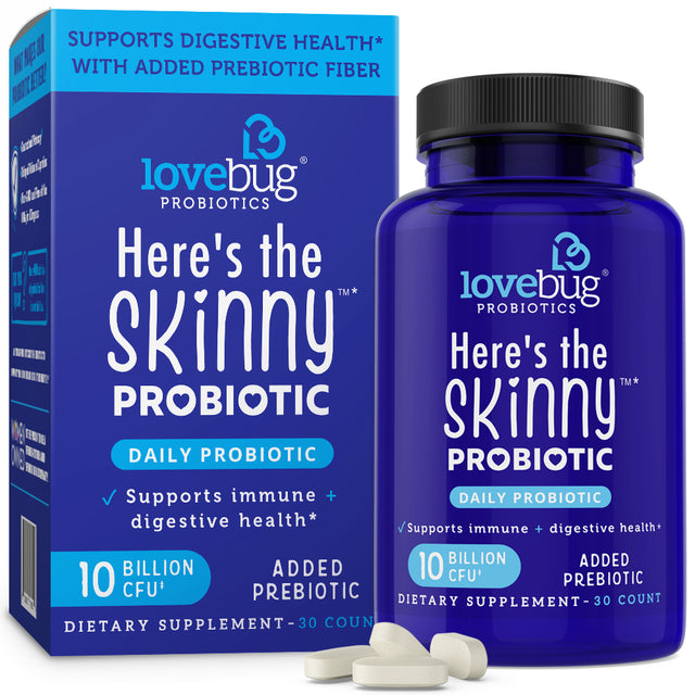 Here'S the Skinny Probiotic, 10 Billion CFU, 30 Count, Lovebug Probiotics