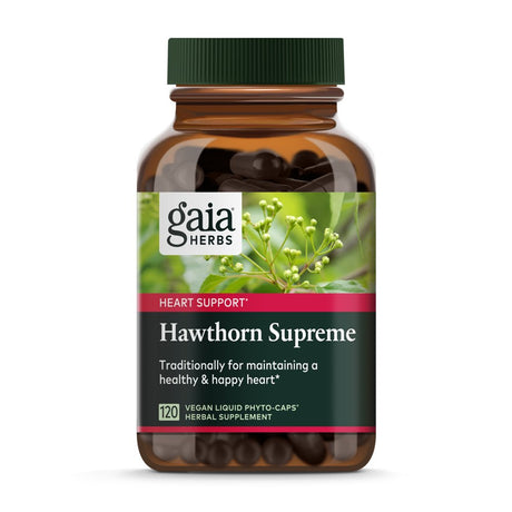 Gaia Herbs Hawthorn Supreme, 120 Vegan Liquid Phyto-Caps