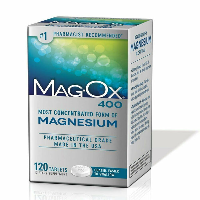 Mag-Ox 400 Magnesium Supplement - 120 Tablets, Pack of 5