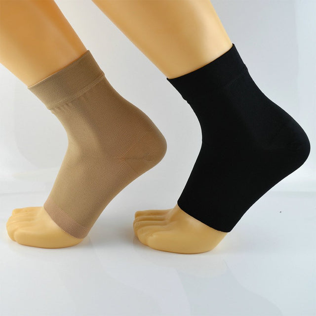 Whigetiy Ankle Compression Sleeve Open Toe Compression Socks for Swelling Plantar Fasciitis Sprain Neuropathy Foot Brace Support