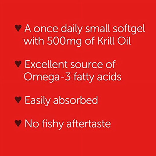 Megared Advanced 4 in 1 Omega-3 Fish Oil & Krill Oil Softgels, 500 Mg, 40 Ct, 2 Pack