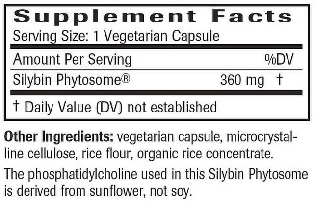 Natural Wellness Ultrathistle - Herbal Liver Cleanse & Detox Milk Thistle Formula - Pure Silybin Phytosome Patented Formula - 1080Mg per Day - 90 Vegetarian Capsules: 30-Day Supply