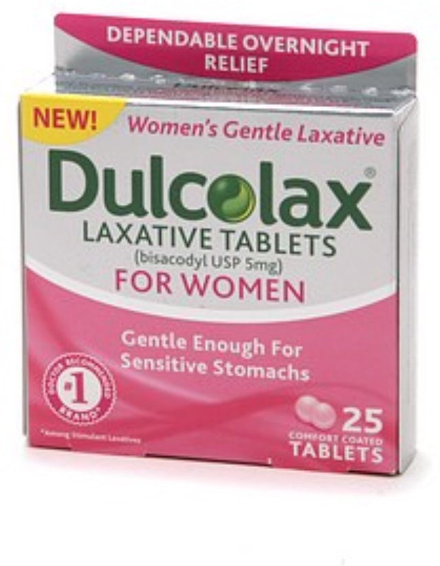 Dulcolax Laxative Comfort Coated Tablets for Women 25 Tablets (Pack of 3)