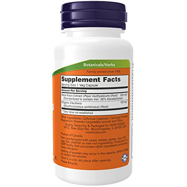 NOW Supplements, Kava Kava Extract 250 Mg, 30% Kavalactones, Herbal Relaxation Blend*, 60 Veg Capsules