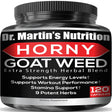 1650Mg Horny Goat Weed 120Ct with Maca, L-Arginine, Ginseng & Tribulus | Testosterone Booster for Energy, Performance, Endurance & Stamina | Male & Female Enhancement Pills