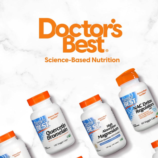 Doctor'S Best Vitamin C with Quali-C 1000 Mg, Non-Gmo, Vegan, Gluten Free, Soy Free, Sourced from Scotland, 360 Veggie Caps