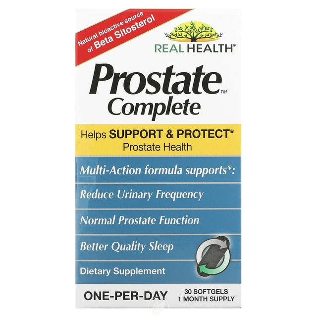 (2 Pack) Real Health Laboratories Prostate Complete One-Per-Day Dietary Supplement, 30 Co