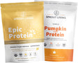 Sprout Living Protein Essentials Vanilla Lucuma & Pumpkin (Epic Protein Vanilla Lucuma and Simple Protein Pumpkin) | Complete, Organic, Plant-Based Protein Powders …